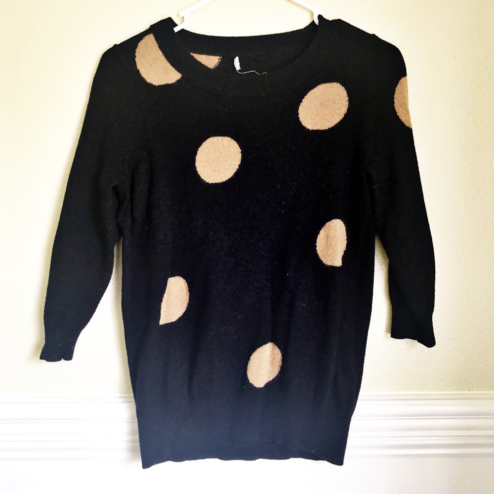 J. Crew 3/4 Tippy Sleeve Crew Neck Sweater